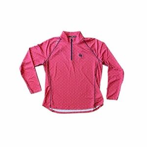 Ralph Lauren Golf Pink Polka Dot Pullover - Size XL